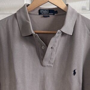 Polo Ralph Lauren S/S Almond Colored Cotton Polo Shirt, L